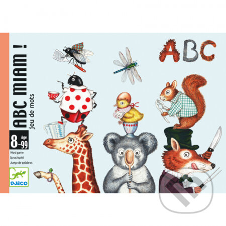 Spoločenská hra: Kartové hry – ABC miam (ABC mňam) (Djeco). Djeco, 2021 Spoločenská hra: Kartové hry – ABC miam (ABC mňam) (Djeco). Djeco, 2021