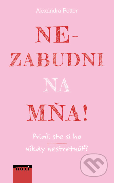 Kniha: Nezabudni na mňa! (Alexandra Potter). NOXI, 2021 Kniha: Nezabudni na mňa! (Alexandra Potter). NOXI, 2021