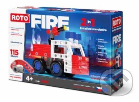 Spoločenská hra: ROTO Stavebnice 2v1 Fire, 115 dílků (EFKO karton s.r.o.). EFKO karton s.r.o., 2021 Spoločenská hra: ROTO Stavebnice 2v1 Fire, 115 dílků (EFKO karton s.r.o.). EFKO karton s.r.o., 2021