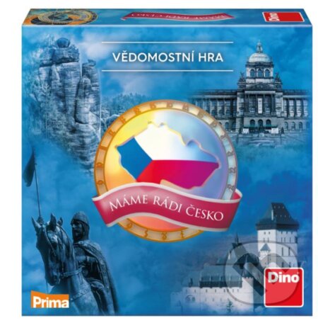 Společenská hra: Máme rádi Česko - vědomostní hra (Dino). Dino, 2020 Společenská hra: Máme rádi Česko - vědomostní hra (Dino). Dino, 2020