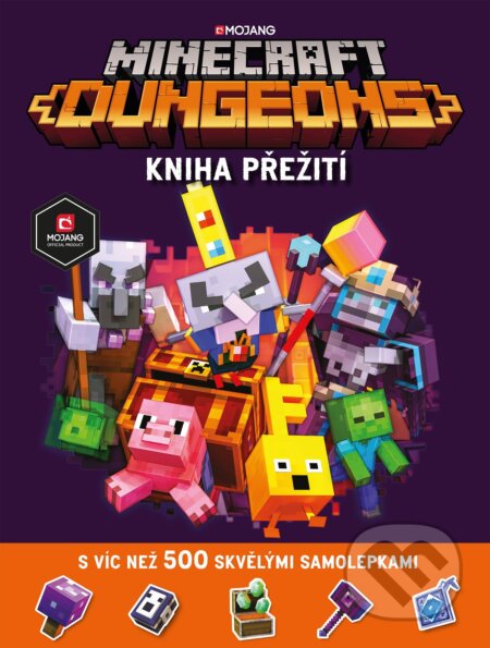 Minecraft Dungeons - Kniha přežití se samolepkami, Egmont ČR, 2021