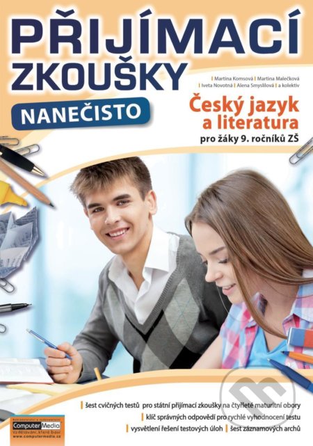 Kniha: Přijímací zkoušky nanečisto (Alena Smyslilová, Iveta Novotná, Martina Komsová a Martina Malečková). Computer Media, 2021 Kniha: Přijímací zkoušky nanečisto (Alena Smyslilová, Iveta Novotná, Martina Komsová a Martina Malečková). Computer Media, 2021