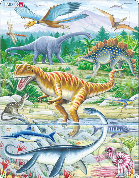 Puzzle: Dinosaury (FH16) (Larsen). Larsen Puzzle: Dinosaury (FH16) (Larsen). Larsen