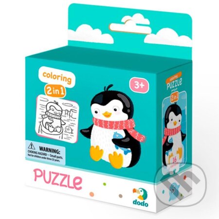 Puzzle: Puzzle s omalovánkou - Tučňák (Dodo). Dodo, 2021 Puzzle: Puzzle s omalovánkou - Tučňák (Dodo). Dodo, 2021