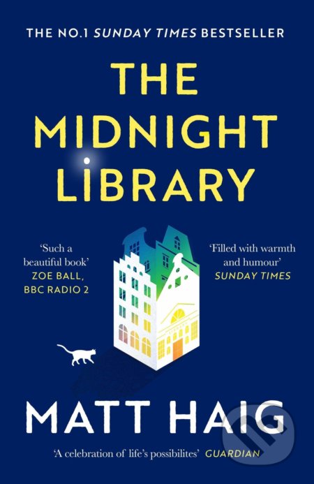Kniha: The Midnight Library (Matt Haig). Canongate Books, 2021 Kniha: The Midnight Library (Matt Haig). Canongate Books, 2021