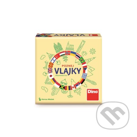 Spoločenská hra: Poznej vlajky (Dino). Dino, 2021 Spoločenská hra: Poznej vlajky (Dino). Dino, 2021