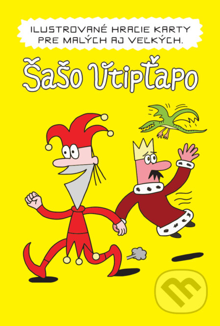 Společenská hra: Šašo Vtipťapo - ilustrované hracie karty (Andrej Kolenčík a Tomáš Grečko). Admirals Films, 2021 Společenská hra: Šašo Vtipťapo - ilustrované hracie karty (Andrej Kolenčík a Tomáš Grečko). Admirals Films, 2021