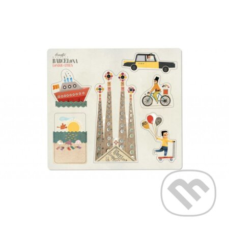 Spoločenská hra: Magnety Barcelona (Londji). Londji, 2021 Spoločenská hra: Magnety Barcelona (Londji). Londji, 2021