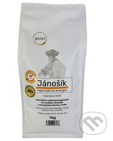 Kávy a čaje: Espresso Jánošík (Kávoholik). Kávoholik, 2021 Kávy a čaje: Espresso Jánošík (Kávoholik). Kávoholik, 2021