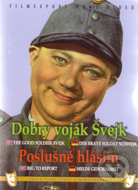 Film: Dobrý voják Švejk / Poslušně hlásím (Karel Steklý) (DVD). Filmexport Home Video, 1957 Film: Dobrý voják Švejk / Poslušně hlásím (Karel Steklý) (DVD). Filmexport Home Video, 1957
