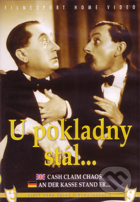 Film: U pokladny stál (Karel Lamač) (DVD). Filmexport Home Video, 1939 Film: U pokladny stál (Karel Lamač) (DVD). Filmexport Home Video, 1939
