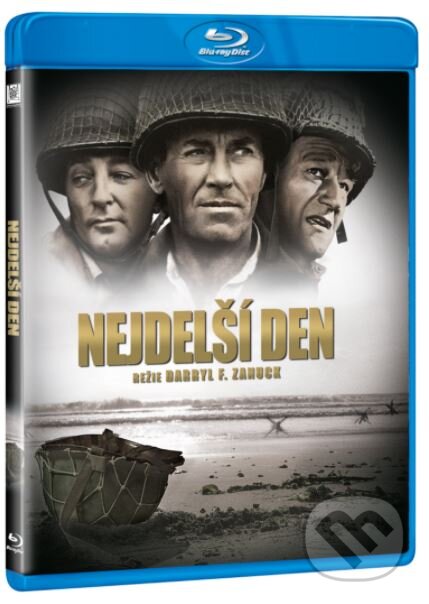 Film: Nejdelší den (Andrew Marton, Bernhard Wicki, Darryl F. Zanuck, Gerd Oswald a Ken Annakin) (Blu-ray). Magicbox, 2021 Film: Nejdelší den (Andrew Marton, Bernhard Wicki, Darryl F. Zanuck, Gerd Oswald a Ken Annakin) (Blu-ray). Magicbox, 2021