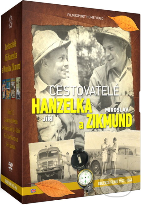 Film: Cestovatelé Hanzelka a Zikmund: Sběratelská kolekce - LIMITOVANA EDICE (Jiří Hanzelka a Miroslav Zikmund) (DVD). Filmexport Home Video, 2021 Film: Cestovatelé Hanzelka a Zikmund: Sběratelská kolekce - LIMITOVANA EDICE (Jiří Hanzelka a Miroslav Zikmund) (DVD). Filmexport Home Video, 2021