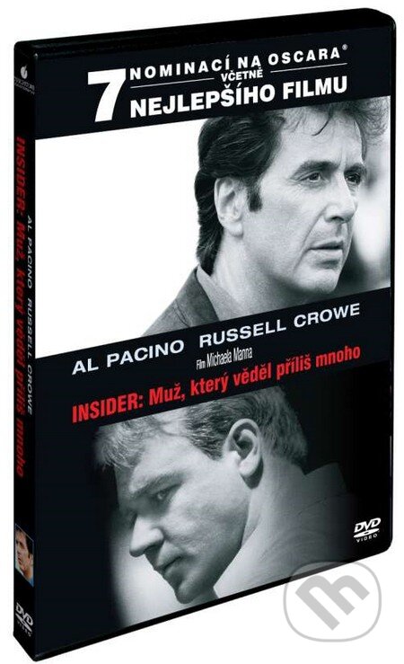 Film: Insider: Muž, ktorý vedel príliš veľa (Michael Mann) (DVD). Magicbox, 1999 Film: Insider: Muž, ktorý vedel príliš veľa (Michael Mann) (DVD). Magicbox, 1999