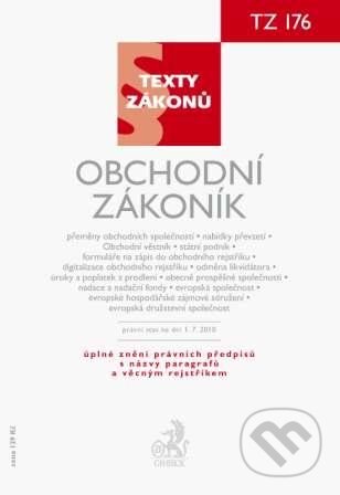 Kniha: Obchodní zákoník (C. H. Beck). C. H. Beck, 2010 Kniha: Obchodní zákoník (C. H. Beck). C. H. Beck, 2010