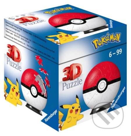 Puzzle: 3D Puzzle-Ball - Pokémon Motiv 1 (Ravensburger). Ravensburger, 2021 Puzzle: 3D Puzzle-Ball - Pokémon Motiv 1 (Ravensburger). Ravensburger, 2021