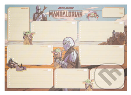 Stolný plánovací blok A3 Star Wars: The Mandalorian, , 2021