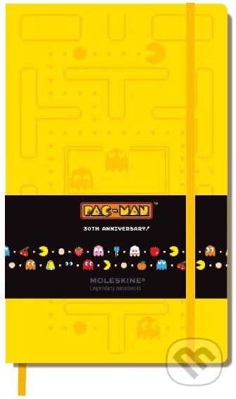 Moleskine - stredný čistý Pac-Man zápisník (žltý), Moleskine
