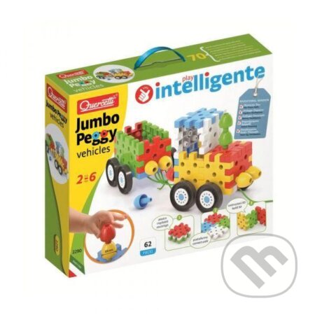 Společenská hra: Jumbo Peggy Vehicles (Quercetti). Quercetti, 2021 Společenská hra: Jumbo Peggy Vehicles (Quercetti). Quercetti, 2021
