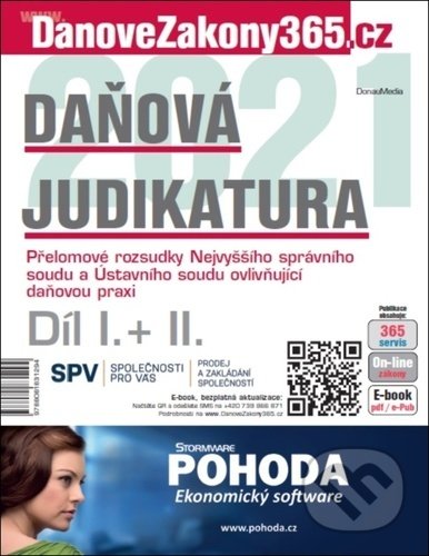 Kniha: Daňová judikatura 2021 (DonauMedia). DonauMedia, 2021 Kniha: Daňová judikatura 2021 (DonauMedia). DonauMedia, 2021