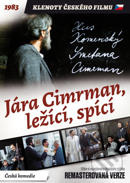 Film: Jára Cimrman, ležící, spící (remasterovaná verze) (Ladislav Smoljak) (DVD). Magicbox, 2021 Film: Jára Cimrman, ležící, spící (remasterovaná verze) (Ladislav Smoljak) (DVD). Magicbox, 2021