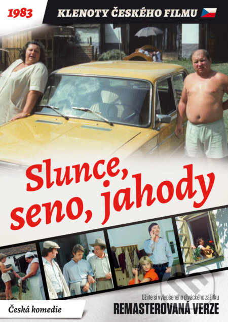 Film: Slunce, seno, jahody (remasterovaná verze) (Zdeněk Troška) (DVD). Magicbox, 1983 Film: Slunce, seno, jahody (remasterovaná verze) (Zdeněk Troška) (DVD). Magicbox, 1983