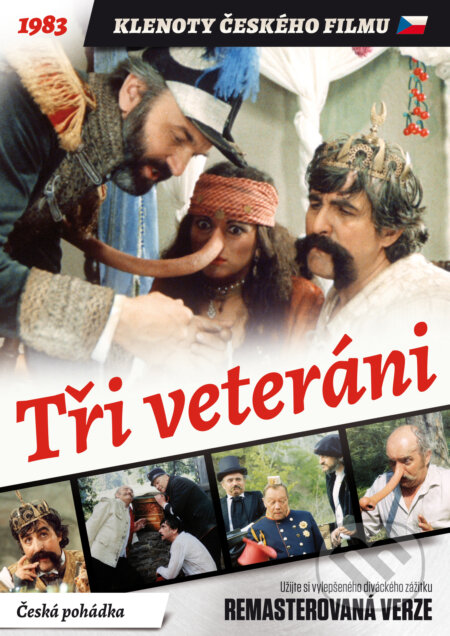 Film: Tři veteráni (remasterovaná verze) (Oldřich Lipský) (DVD). Magicbox, 2021 Film: Tři veteráni (remasterovaná verze) (Oldřich Lipský) (DVD). Magicbox, 2021