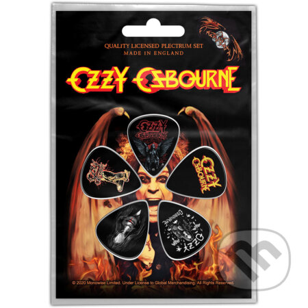 Gitarové trsátka Ozzy Osbourne: Ordinary Man set 5 kusov (Osbourne Ozzy). Osbourne Ozzy, 2021 Gitarové trsátka Ozzy Osbourne: Ordinary Man set 5 kusov (Osbourne Ozzy). Osbourne Ozzy, 2021