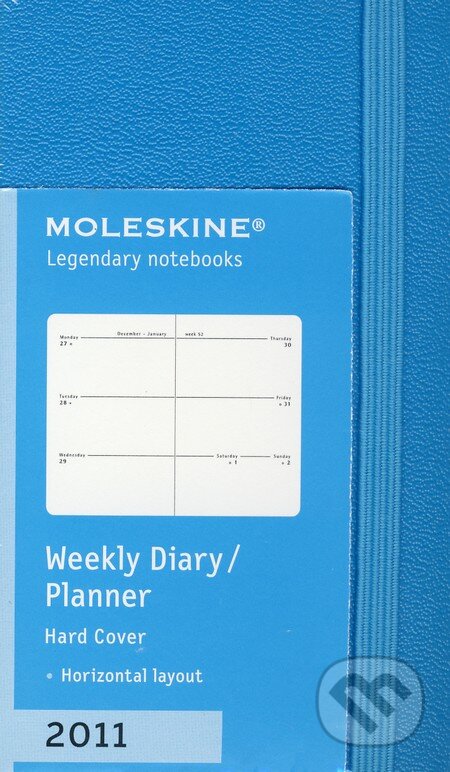 Moleskine - extra malý týždenný horizontálny plánovací diár 2011 (modrý), Moleskine, 2010