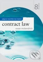 Kniha: Contract Law (Ewan McKendrick). Palgrave, 2009 Kniha: Contract Law (Ewan McKendrick). Palgrave, 2009