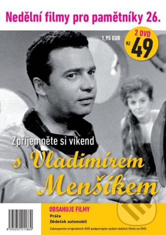 Film: Nedělní filmy pro pamětníky 26: Vladimír Menšík (Filmexport Home Video) (DVD). Filmexport Home Video, 2021 Film: Nedělní filmy pro pamětníky 26: Vladimír Menšík (Filmexport Home Video) (DVD). Filmexport Home Video, 2021