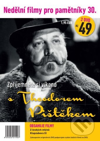 Film: Nedělní filmy pro pamětníky 30: Theodor Pištěk (Filmexport Home Video) (DVD). Filmexport Home Video, 2021 Film: Nedělní filmy pro pamětníky 30: Theodor Pištěk (Filmexport Home Video) (DVD). Filmexport Home Video, 2021