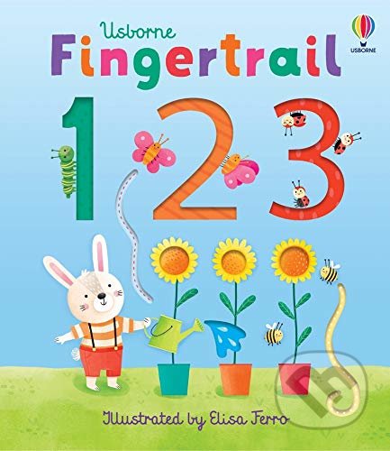 Kniha: Fingertrail 123 (Felicity Brooks). Usborne, 2021 Kniha: Fingertrail 123 (Felicity Brooks). Usborne, 2021