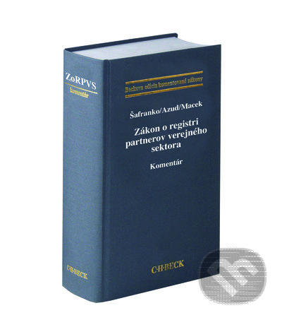 Kniha: Zákon o registri partnerov verejného sektora (Ivan Šafranko, Ján Azud a Jaroslav Macek). C. H. Beck SK, 2021 Kniha: Zákon o registri partnerov verejného sektora (Ivan Šafranko, Ján Azud a Jaroslav Macek). C. H. Beck SK, 2021