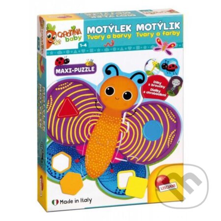 Spoločenská hra: Carotina baby: Motýlek - Tvary a barvy maxi-puzzle (Lisciani). Lisciani, 2021 Spoločenská hra: Carotina baby: Motýlek - Tvary a barvy maxi-puzzle (Lisciani). Lisciani, 2021