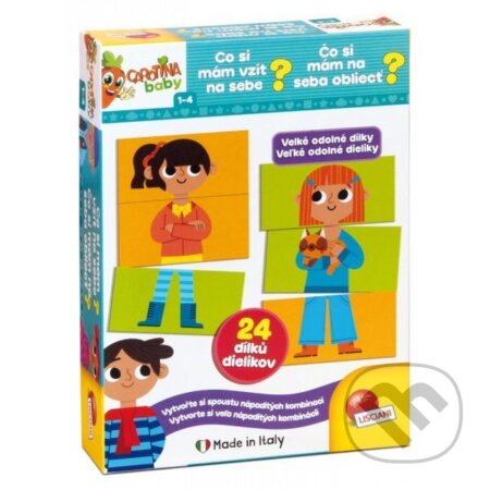 Spoločenská hra: Carotina Baby: Co si mám vzít na sebe? (Lisciani). Lisciani, 2021 Spoločenská hra: Carotina Baby: Co si mám vzít na sebe? (Lisciani). Lisciani, 2021