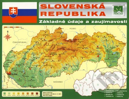 Slovenská republika (mapa) (Ján Lacika). Príroda, 2009 Slovenská republika (mapa) (Ján Lacika). Príroda, 2009