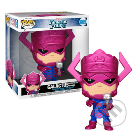 Funko POP Jumbo: Marvel - Galactus w/Surfer (exclusive limited metallic edition) (Funko). Funko, 2021 Funko POP Jumbo: Marvel - Galactus w/Surfer (exclusive limited metallic edition) (Funko). Funko, 2021
