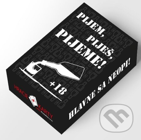 Společenská hra: Pijem, piješ, pijeme (Lauko Promotion). Lauko Promotion, 2021 Společenská hra: Pijem, piješ, pijeme (Lauko Promotion). Lauko Promotion, 2021