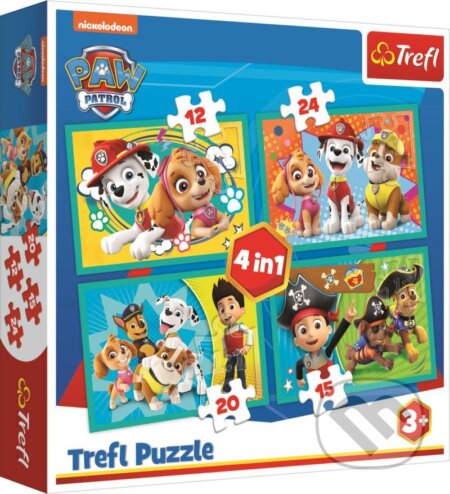 Puzzle: Tlapková patrola: Šťastný tým 4v1 (Trefl). Trefl, 2021 Puzzle: Tlapková patrola: Šťastný tým 4v1 (Trefl). Trefl, 2021