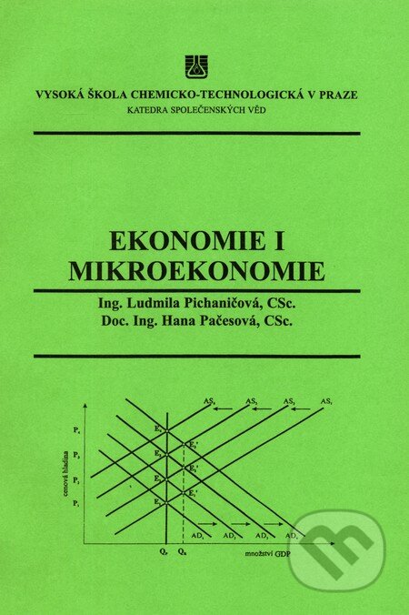 Kniha: Ekonomie I: Mikroekonomie (Hana Pačesová a Ludmila Pichaničová). Vydavatelství VŠCHT, 2002 Kniha: Ekonomie I: Mikroekonomie (Hana Pačesová a Ludmila Pichaničová). Vydavatelství VŠCHT, 2002