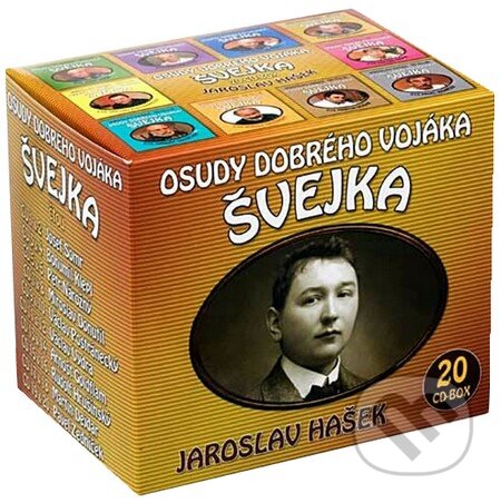 Audiokniha: Osudy dobrého vojáka Švejka (Komplet 20 CD) (Jaroslav Hašek). Popron music, 2010 Audiokniha: Osudy dobrého vojáka Švejka (Komplet 20 CD) (Jaroslav Hašek). Popron music, 2010
