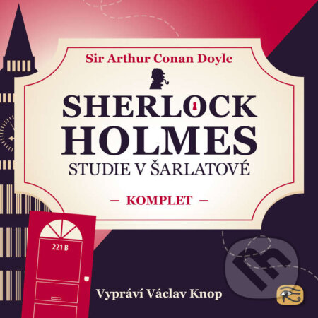 Audiokniha: Studie v šarlatové (komplet) (Arthur Conan Doyle). Kanopa, 2021 Audiokniha: Studie v šarlatové (komplet) (Arthur Conan Doyle). Kanopa, 2021