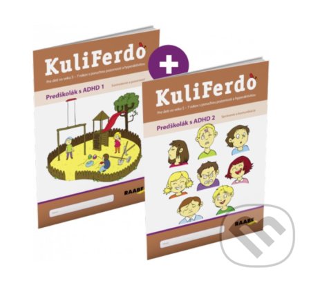 Kniha: Kuliferdo – Predškolák s ADHD Komplet (Jaroslava Budíková a Lenka Komendová). Raabe, 2021 Kniha: Kuliferdo – Predškolák s ADHD Komplet (Jaroslava Budíková a Lenka Komendová). Raabe, 2021