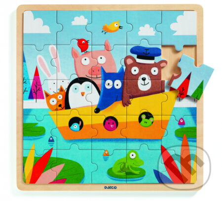 Puzzle: Drevené puzzle - Puzzlo Boat (V loďke) (Djeco). Djeco, 2021 Puzzle: Drevené puzzle - Puzzlo Boat (V loďke) (Djeco). Djeco, 2021