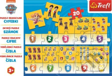 Puzzle: Tlapková patrola / Čísla (Trefl). Trefl, 2021 Puzzle: Tlapková patrola / Čísla (Trefl). Trefl, 2021