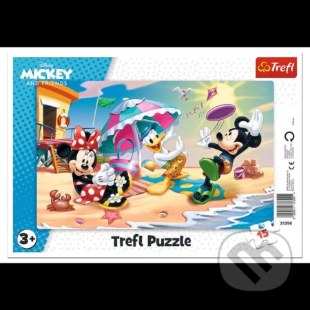 Puzzle: Mickey a Minnie / Zábava na pláži (Trefl). Trefl, 2021 Puzzle: Mickey a Minnie / Zábava na pláži (Trefl). Trefl, 2021