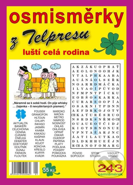 Kniha: Osmisměrky z Telpresu luští celá rodina 1/21 (Telpres). Telpres, 2021 Kniha: Osmisměrky z Telpresu luští celá rodina 1/21 (Telpres). Telpres, 2021