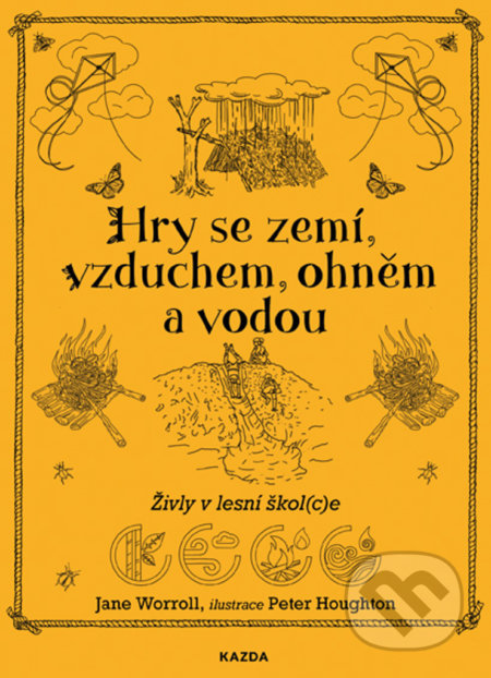 Kniha: Hry se zemí, vzduchem, ohněm a vodou (Jane Woroll a Peter Houghton). Nakladatelství KAZDA, 2021 Kniha: Hry se zemí, vzduchem, ohněm a vodou (Jane Woroll a Peter Houghton). Nakladatelství KAZDA, 2021