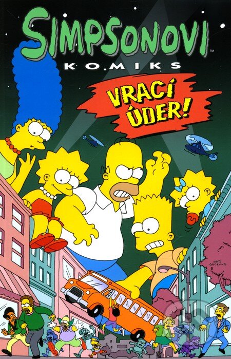 Kniha: Simpsonovi: Vrací úder (Matt Groening). Crew, 2010 Kniha: Simpsonovi: Vrací úder (Matt Groening). Crew, 2010